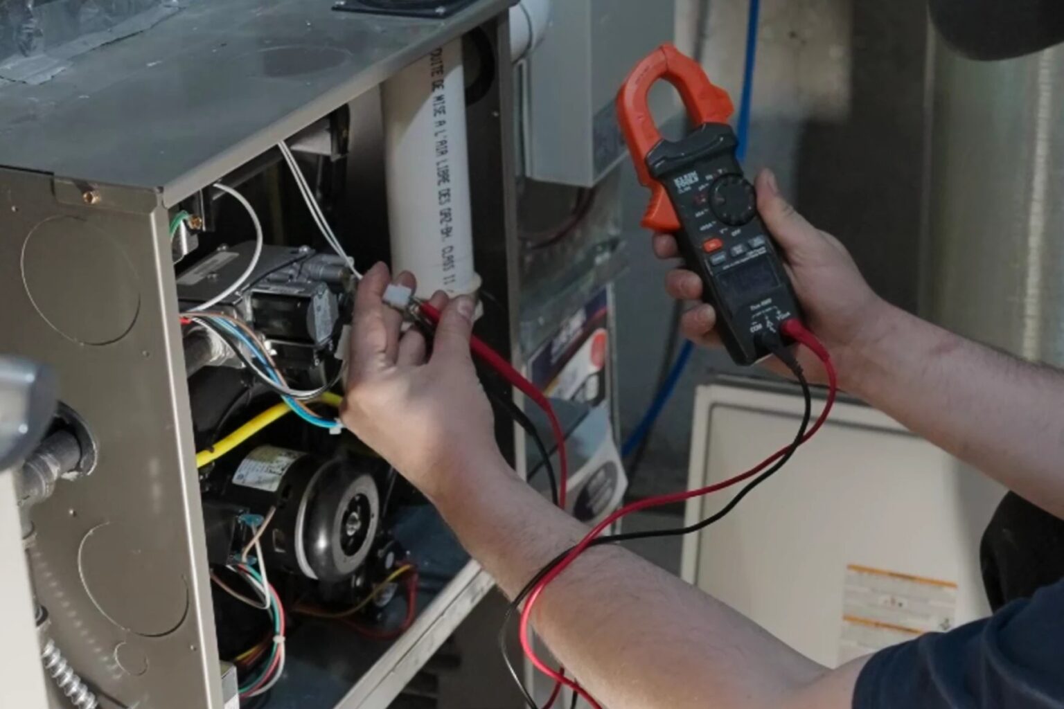 Gas furnace serviced by a London Furnace Repair technician in London, Ontario